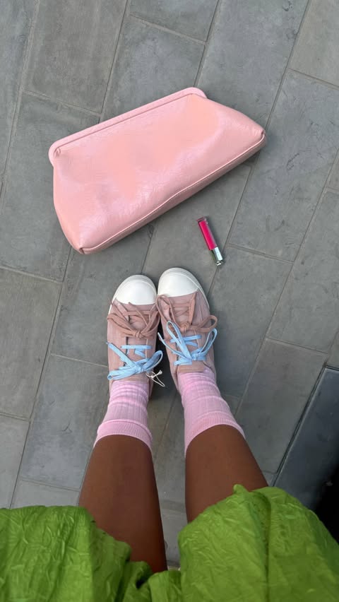 Instagram post by @toastedbananabread_ for Converse. Caption reads: [...] ft Chuck Taylor Lo’s 🌸🌟🍦💭 AD @asos....