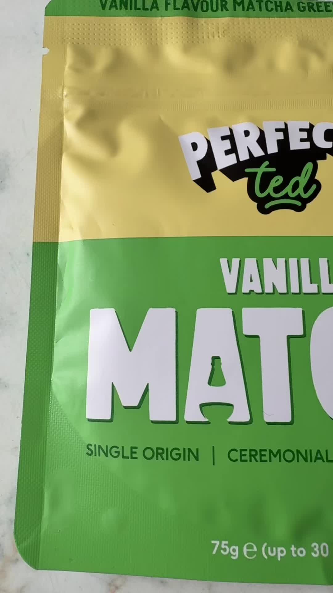 TikTok post by @dt030899 for PerfectTed. Caption reads: [...] #fyp #matcha #matchavanilla #drink....