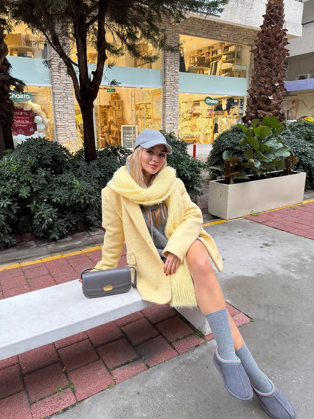 Instagram post by @neslihanyalirgavss for Mai Collection. Caption reads: Olduğu gibi.💛🐣 #reklam.