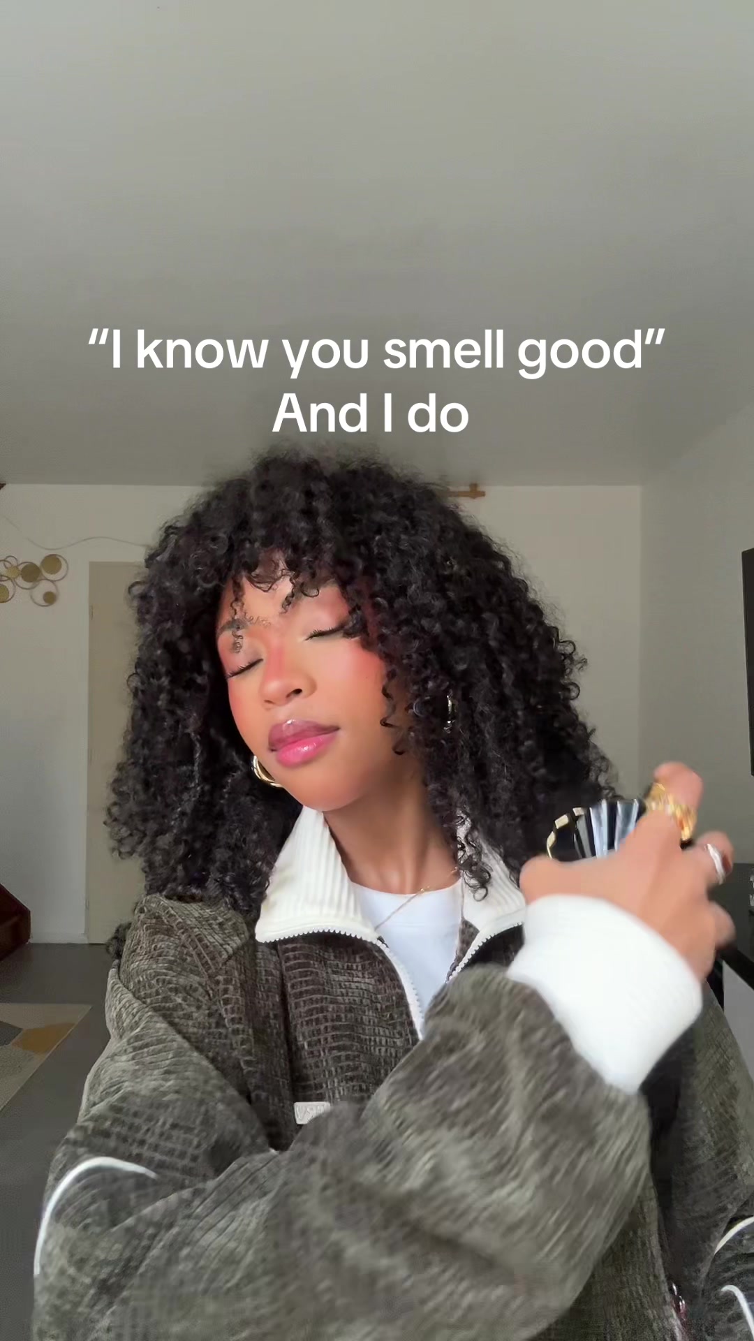 TikTok post by @daswazz for NINA RICCI. Caption reads: Thanks to @Nina Ricci #fyp #fragrance #ninaricci....