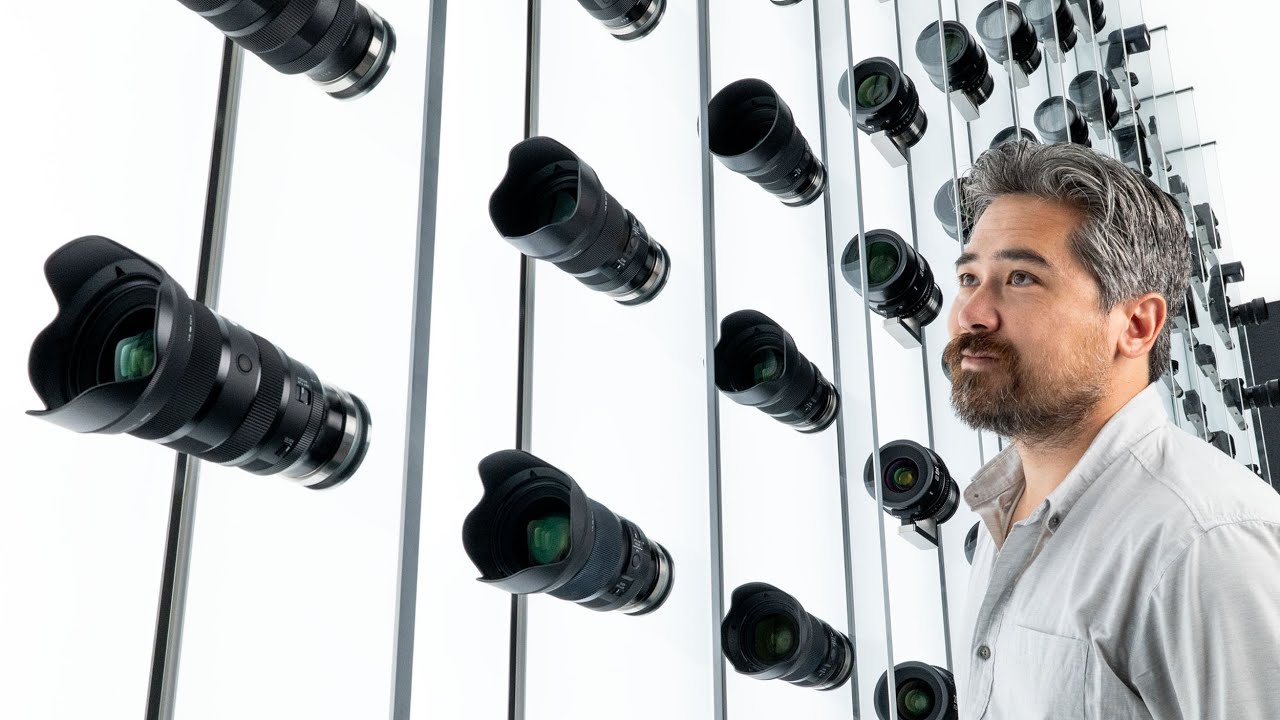 YouTube post by @PetaPixel for Audiio. Caption reads: How They're Made: Sigma Lenses.