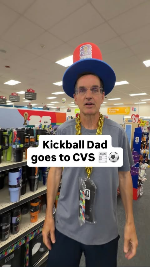 Instagram post by @kickballdad for CVS Pharmacy. Caption reads: Gearing up for match day at CVS ⚽@CVSPharmacy....