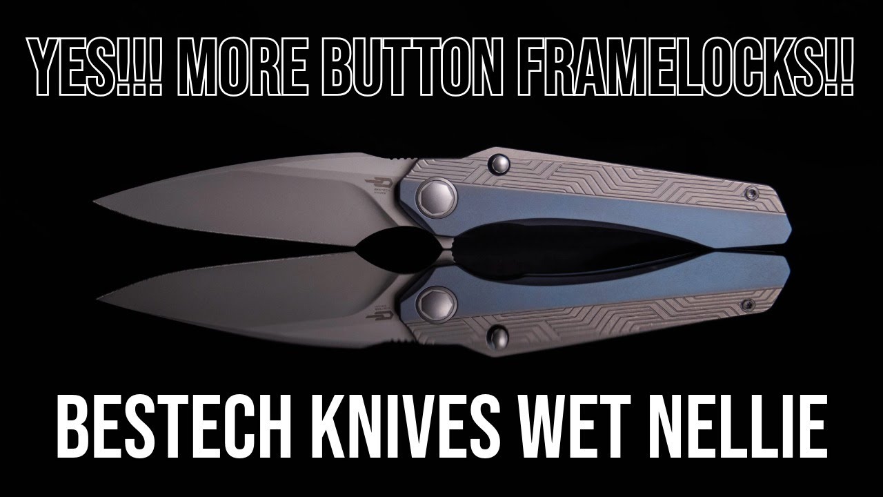 YouTube post by @TristateEDC for Oakcha. Caption reads: Kombou Does it Again!!! - Bestech Knives Wet....