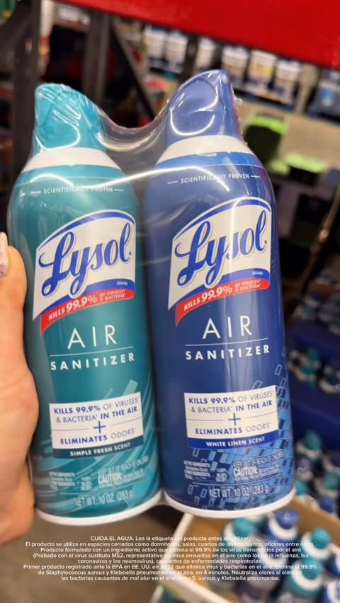 Instagram post by @ladypreciosbajos.mx for Lysol. Caption reads: [...] aromatizantes con desinfectante de....