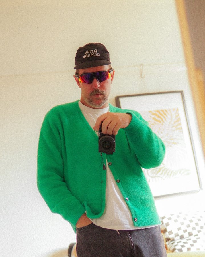 Instagram post by @tomamadeus for Danner. Caption reads: A few fits from the year I shaved my head, started....