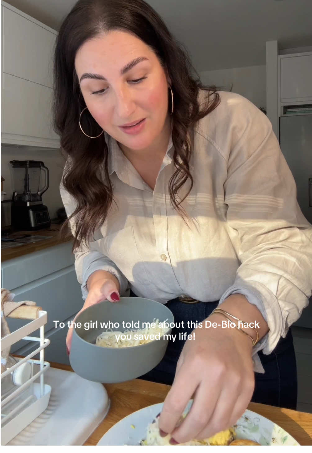 TikTok post by @modern_motherhood for Novomins. Caption reads: [...] exciting! I love a brand new product.....