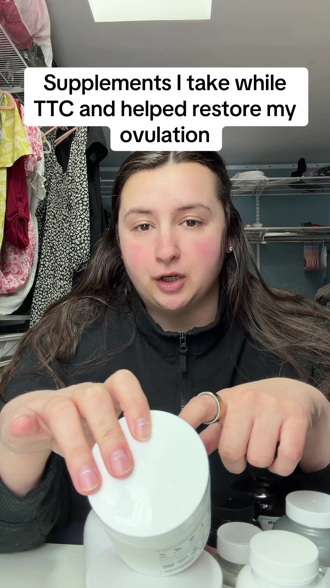 TikTok post by @cassidymuliya for Needed. Caption reads: [...] im currently taking: -inositol -needed egg....