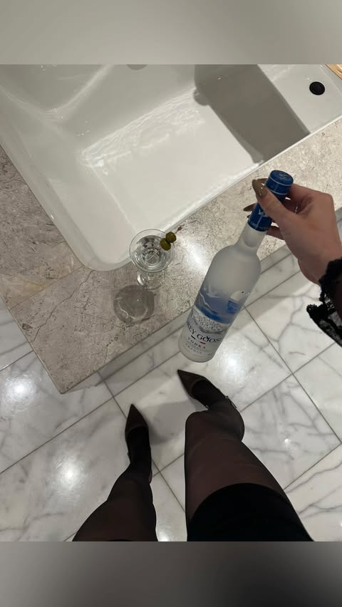 Instagram post by @chloesugarr for Grey Goose. Caption reads: booked and busy with @greygoose this season....