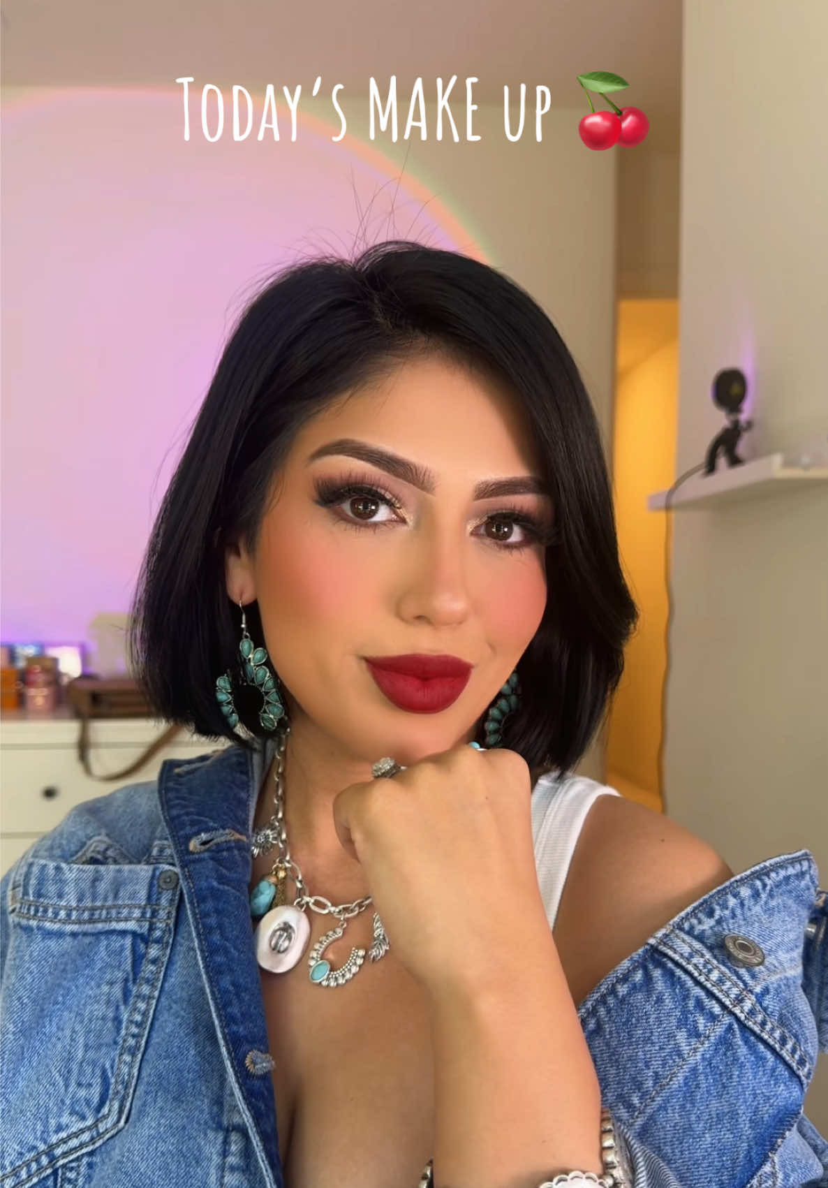 TikTok post by @jazzieyxo for Anastasia Beverly Hills. Caption reads: Lip stick is from @Anastasia Beverly Hills shade :....