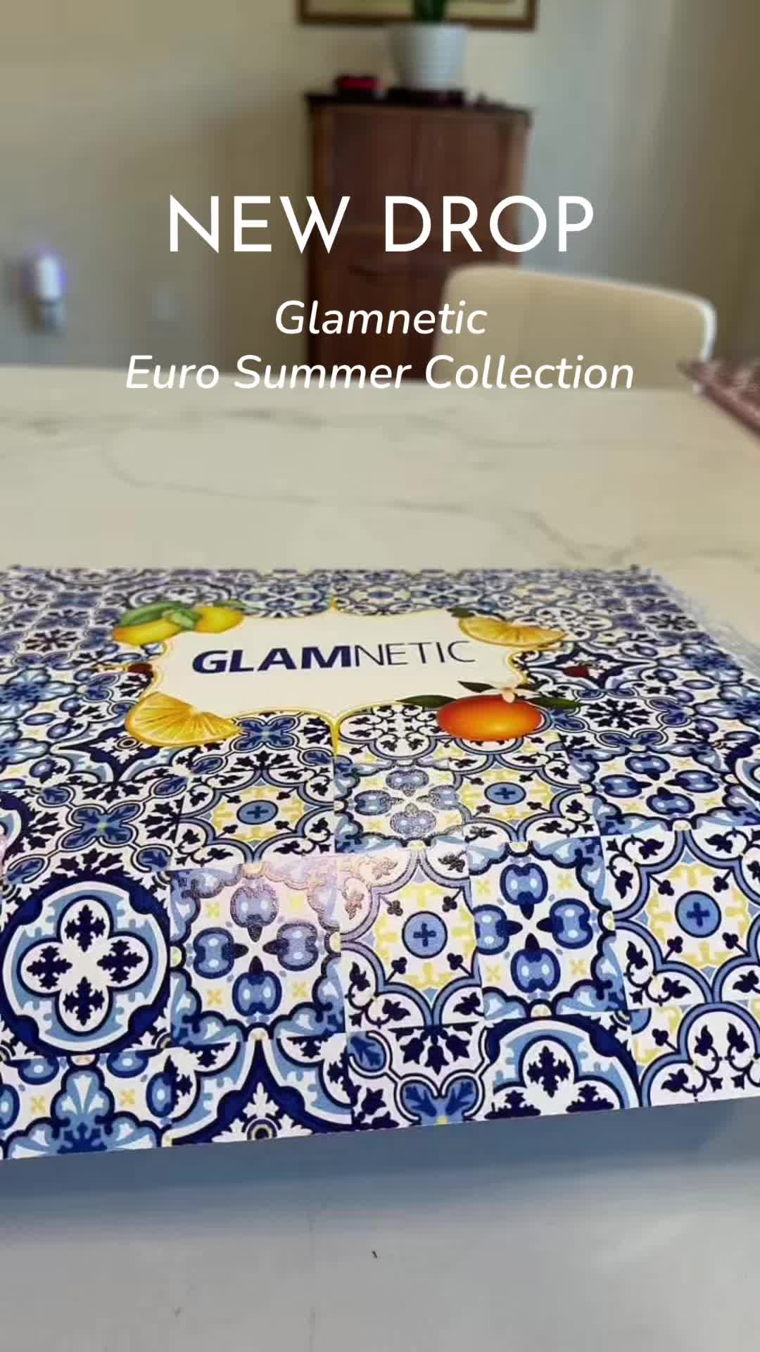 TikTok post by @ilyanacastaneda for Glamnetic. Caption reads: Have you heard? @Glamnetic is dropping the new....