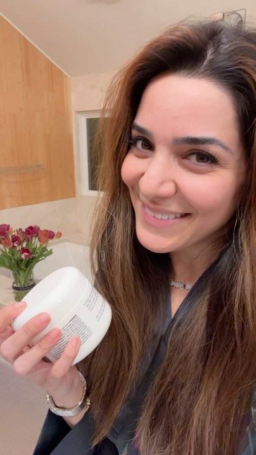 Instagram post by @negarain for Hairtamin. Caption reads: My favorite product of @hairtamin is the Biotin &....