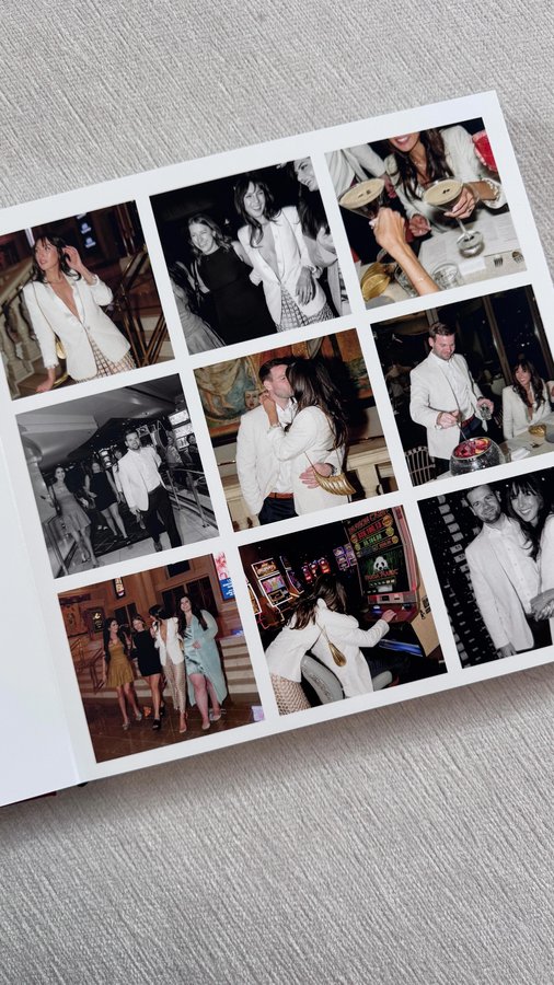 Instagram post by @samisfierce for Artifact Uprising. Caption reads: Core memories from our paperwork wedding in Vegas....