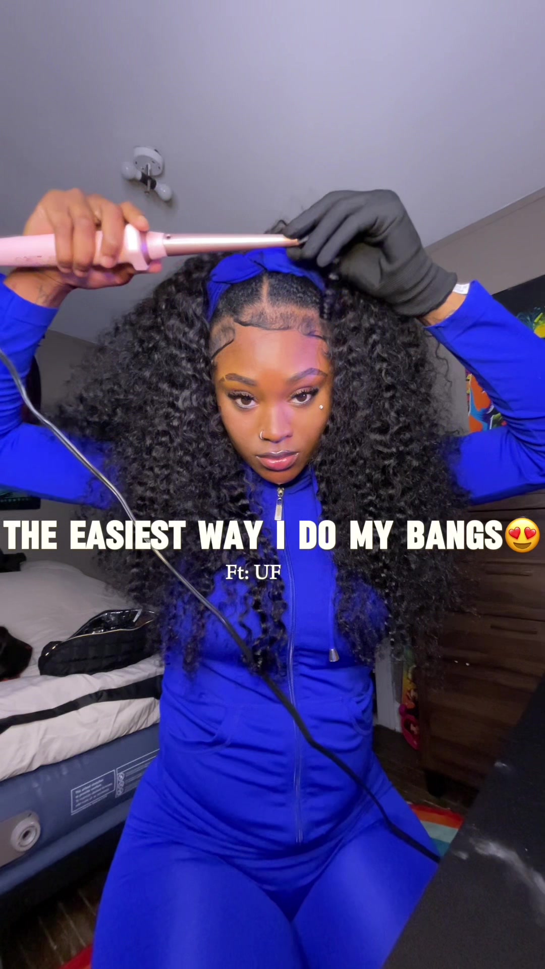 TikTok post by @estoraya for Ufree. Caption reads: @Ufree US 5 styling tools in 1 😍⬇️ #ufree #fyp....