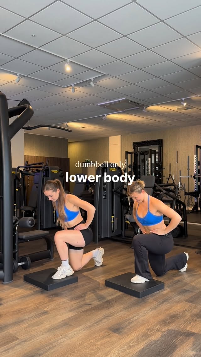 Instagram post by @zoandemfit for Women's Best. Caption reads: Lower body workout (dumbbell ONLY) 🍑🔥

A simple....