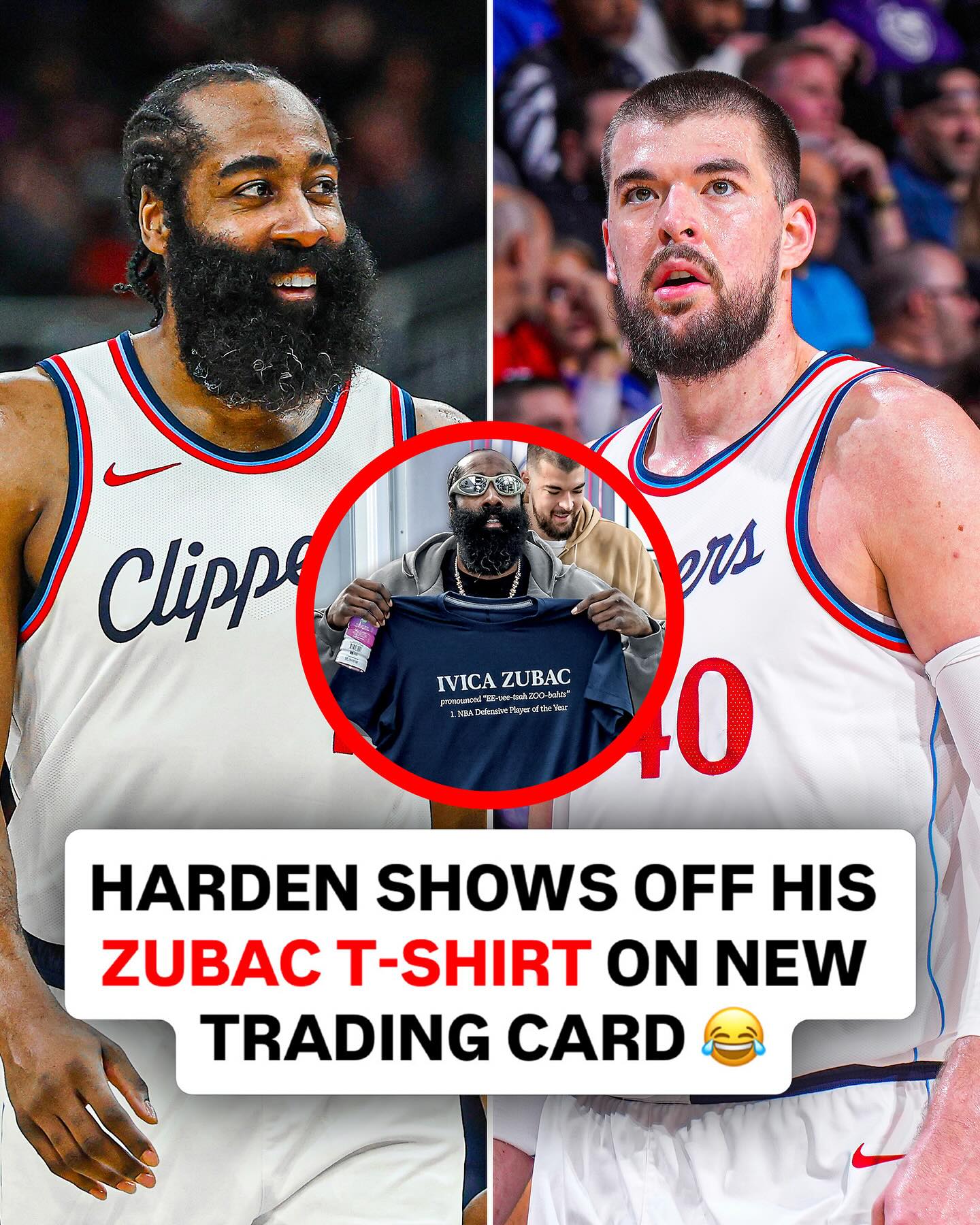 Instagram post by @hoopsnation for Topps. Caption reads: Get a friend who hypes you up like James....