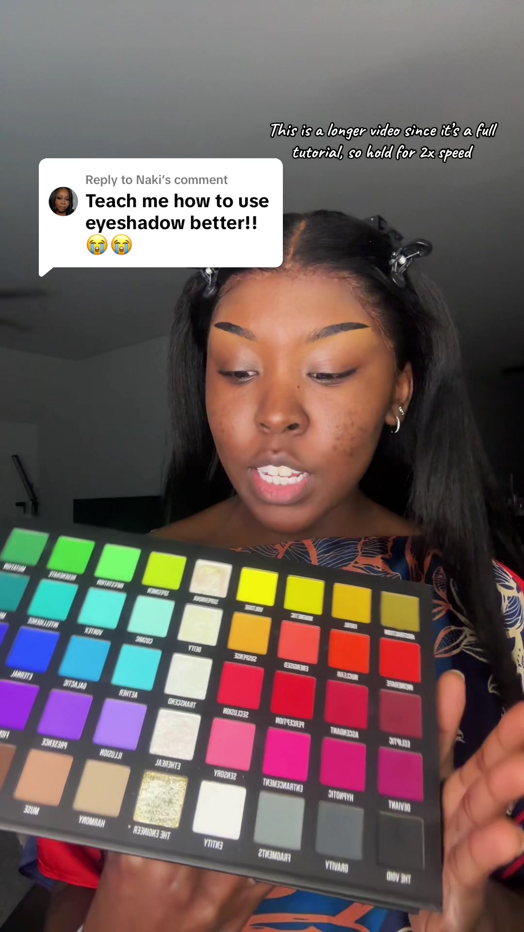 TikTok post by @beautybytyrat for Blend Bunny Cosmetics. Caption reads: [...] get from point A to point B •• @Blend Bunny....