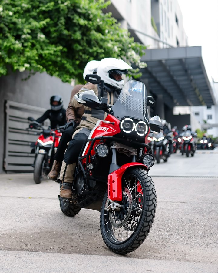 Instagram post by @legacymotorsin for Ducati. Caption reads: [...] by Shell Advance #TheHappiestDreamTour....