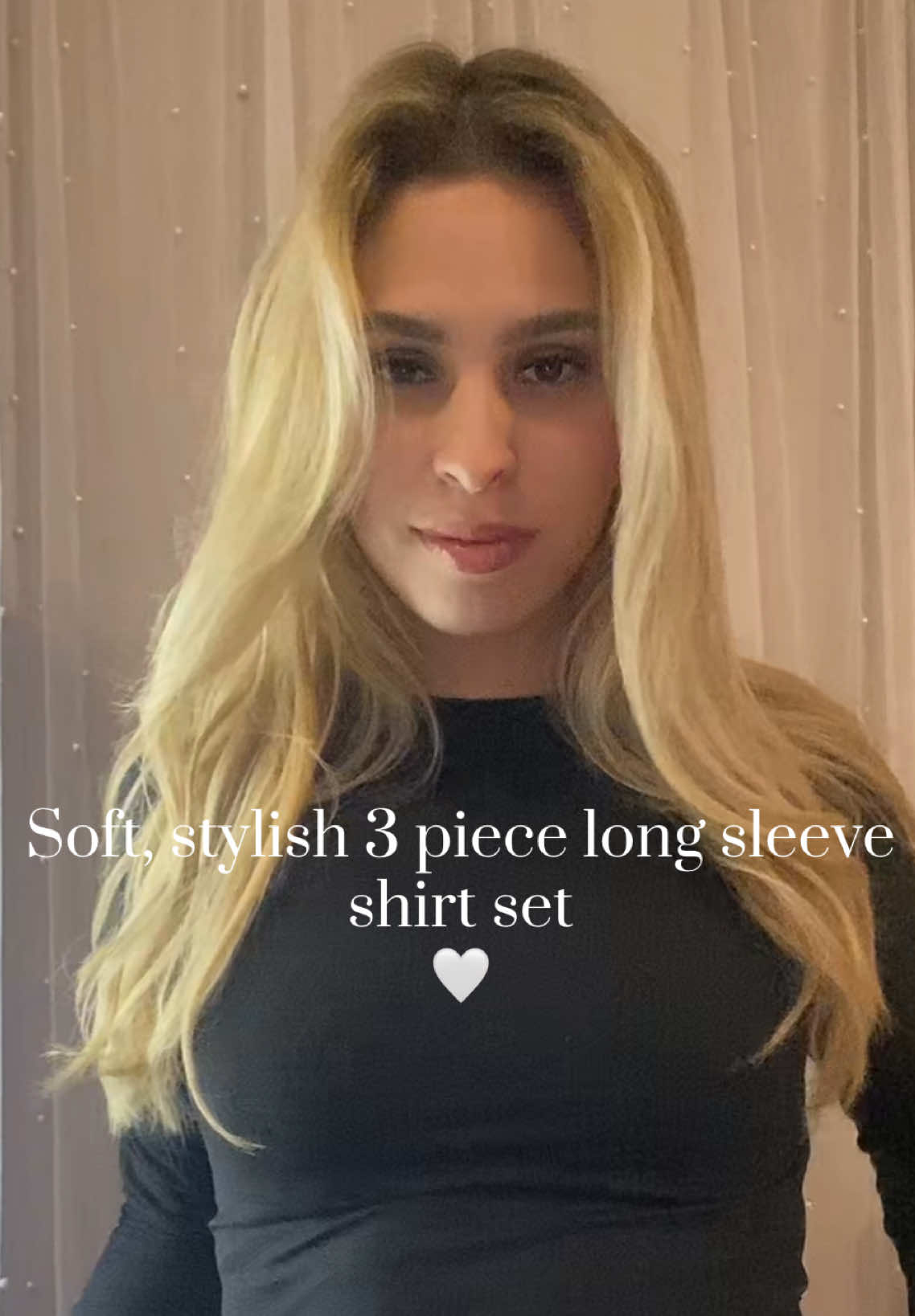 TikTok post by @kayycm for Automet. Caption reads: [...] 🥰 I’m obsessed with these shirts!! 🤍....