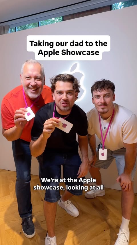 Instagram post by @thefamileighx for Vodafone Group. Caption reads: AD | We got an early look at iPhone 18 Pro and the....