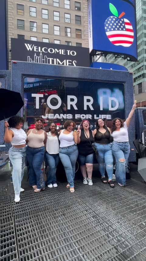 Instagram post by @veronicaaabrown for Torrid. Caption reads: I went to the @torrid Casting Call in NYC and let....