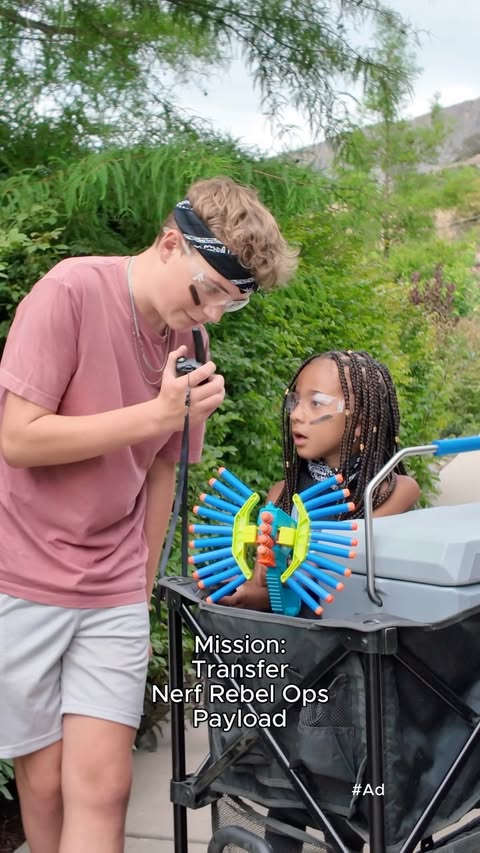 Instagram post by @lifewiththedorts for Hasbro. Caption reads: #ad We had ONE mission: Get the payload to the....