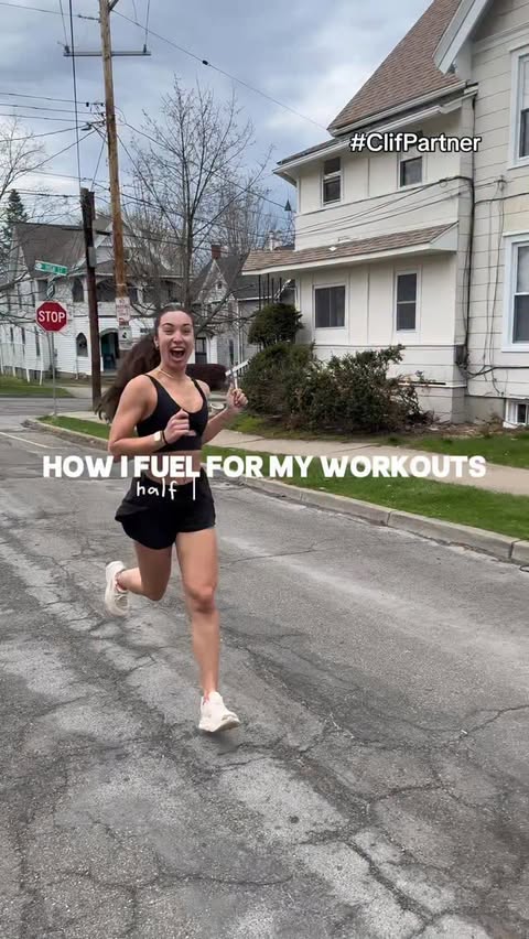 Instagram post by @emilyyfit__ for CLIF BAR. Caption reads: [...] you can do hard things 🫶🏻 @clifbar #runner....