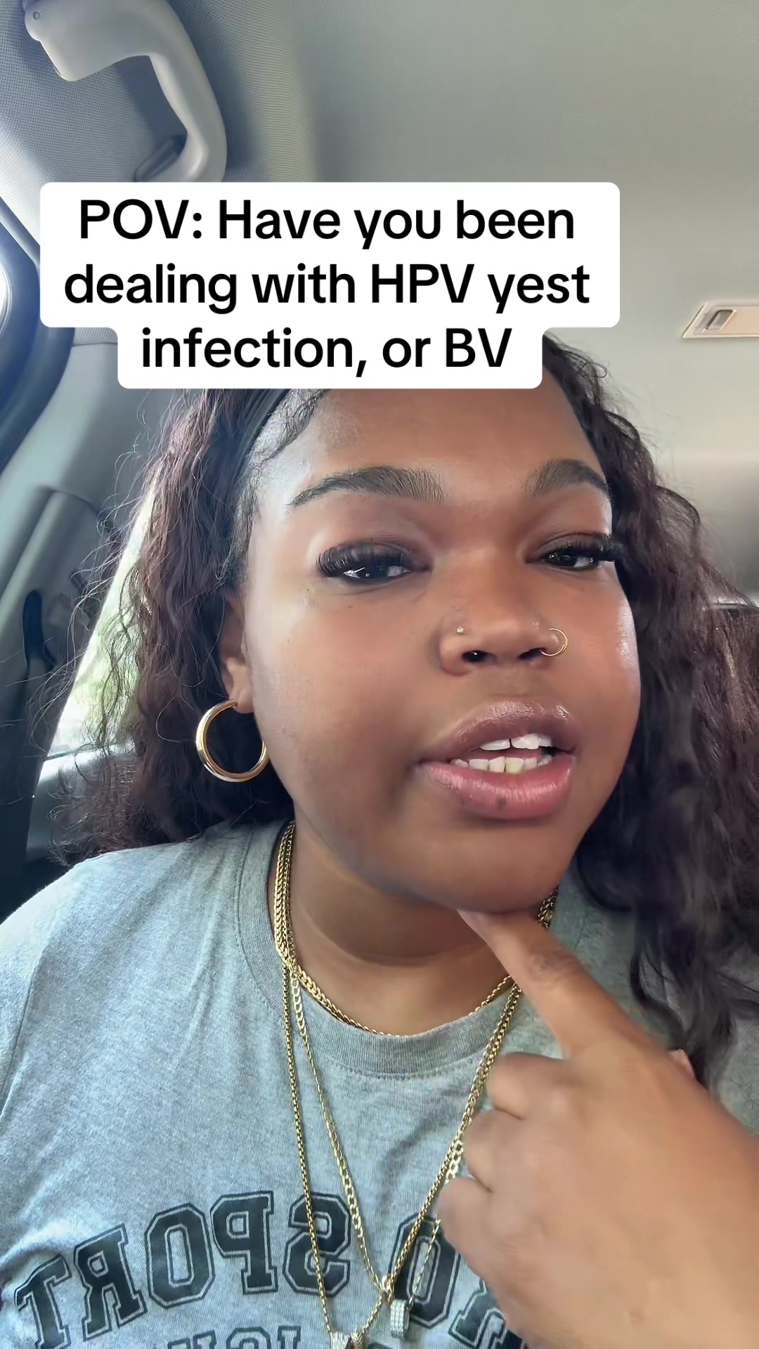 TikTok post by @nanibeautylab for Gynable. Caption reads: [...] and gut health one capsule at a time.....