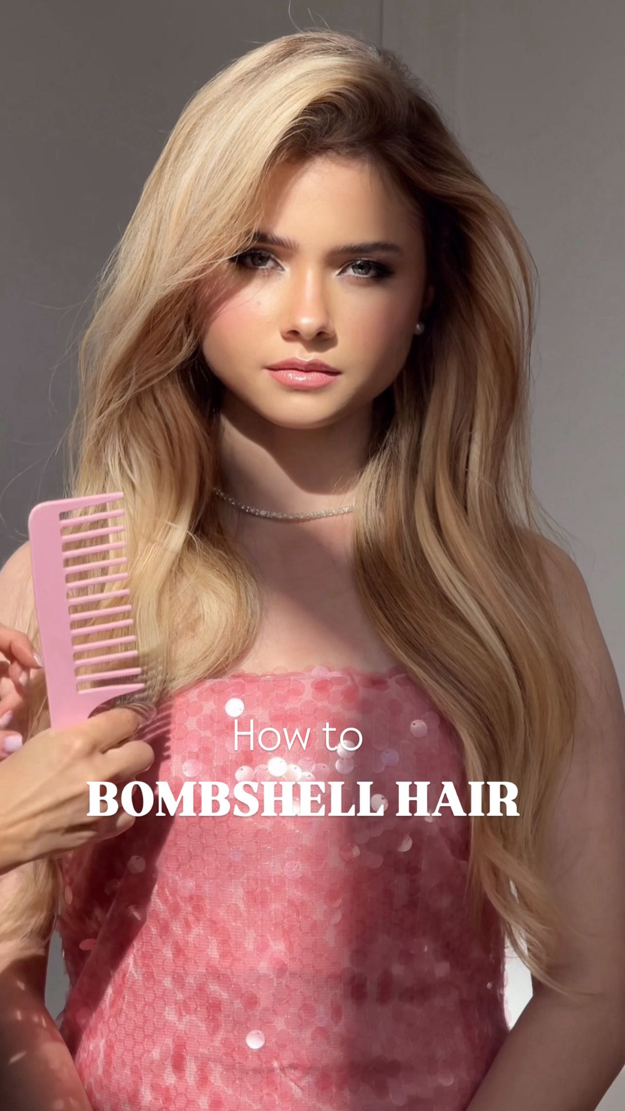 Instagram post by @ulyana.aster for Mermade Hair. Caption reads: Bombshell Hair ❤️‍🔥 Learn  How to 🫶🏻 create ....