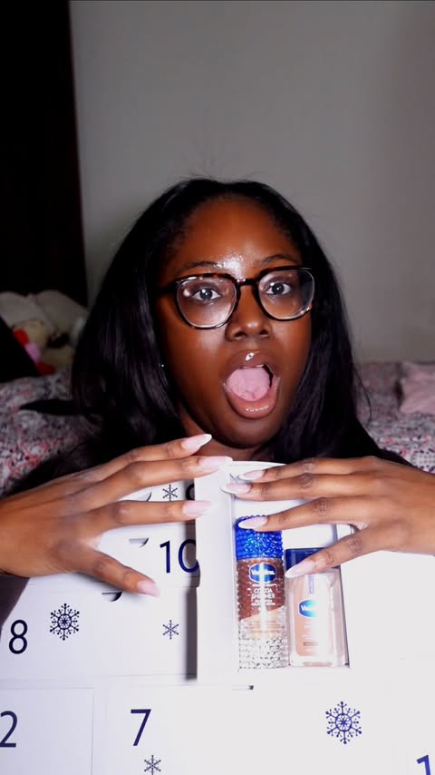 Instagram post by @jasadetunji for FORVR MOOD. Caption reads: unboxing the @vaselinebrand x @forvrmood advent....