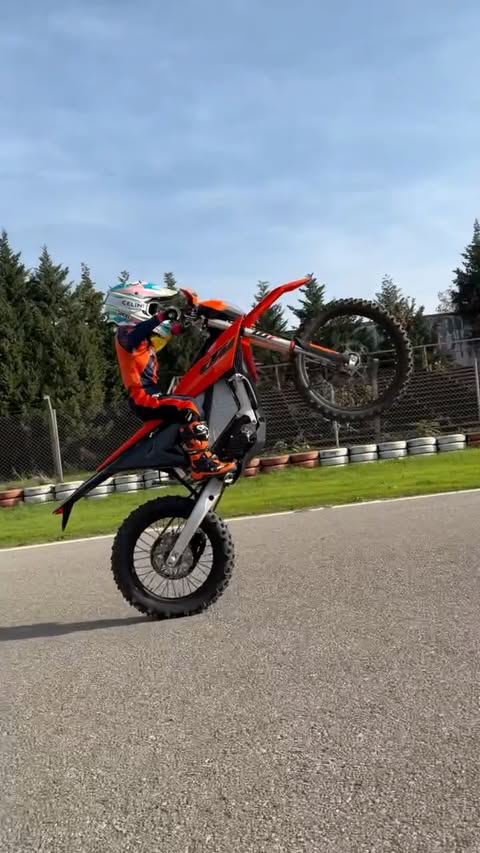 Instagram post by @zaynsofuoglu for KTM. Caption reads: [...] Zayn Sofuoğlu showing exactly what the KTM....