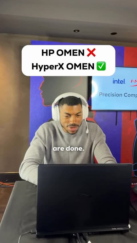 Instagram post by @gg.sheed for Intel Gaming. Caption reads: HyperX makes gaming laptops? This year at CES....
