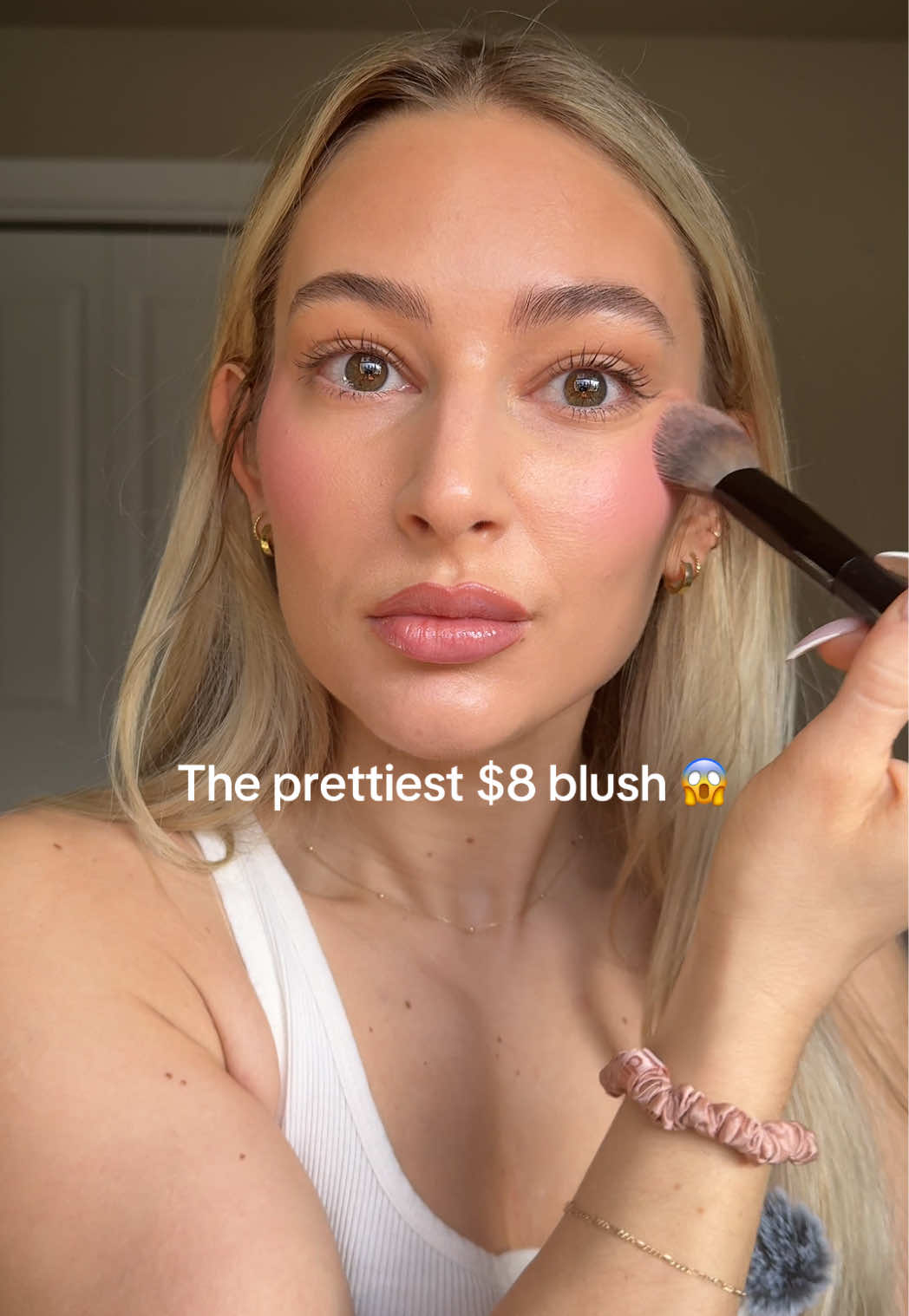 TikTok post by @machaelala for PHOFAY US. Caption reads: It’s giving *girlie* 🌸🌷🌺💐 @PHOFAY US #blush....