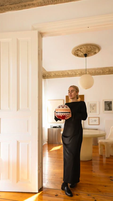 Instagram post by @oezlem.oezsoy for Villeroy & Boch. Caption reads: [...] drawn to the La Boule Kyoto by Villeroy &....