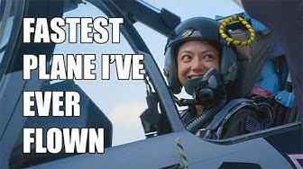 YouTube post by @xylafoxlin for TotalBoat. Caption reads: I FLEW A FIGHTER JET!.
