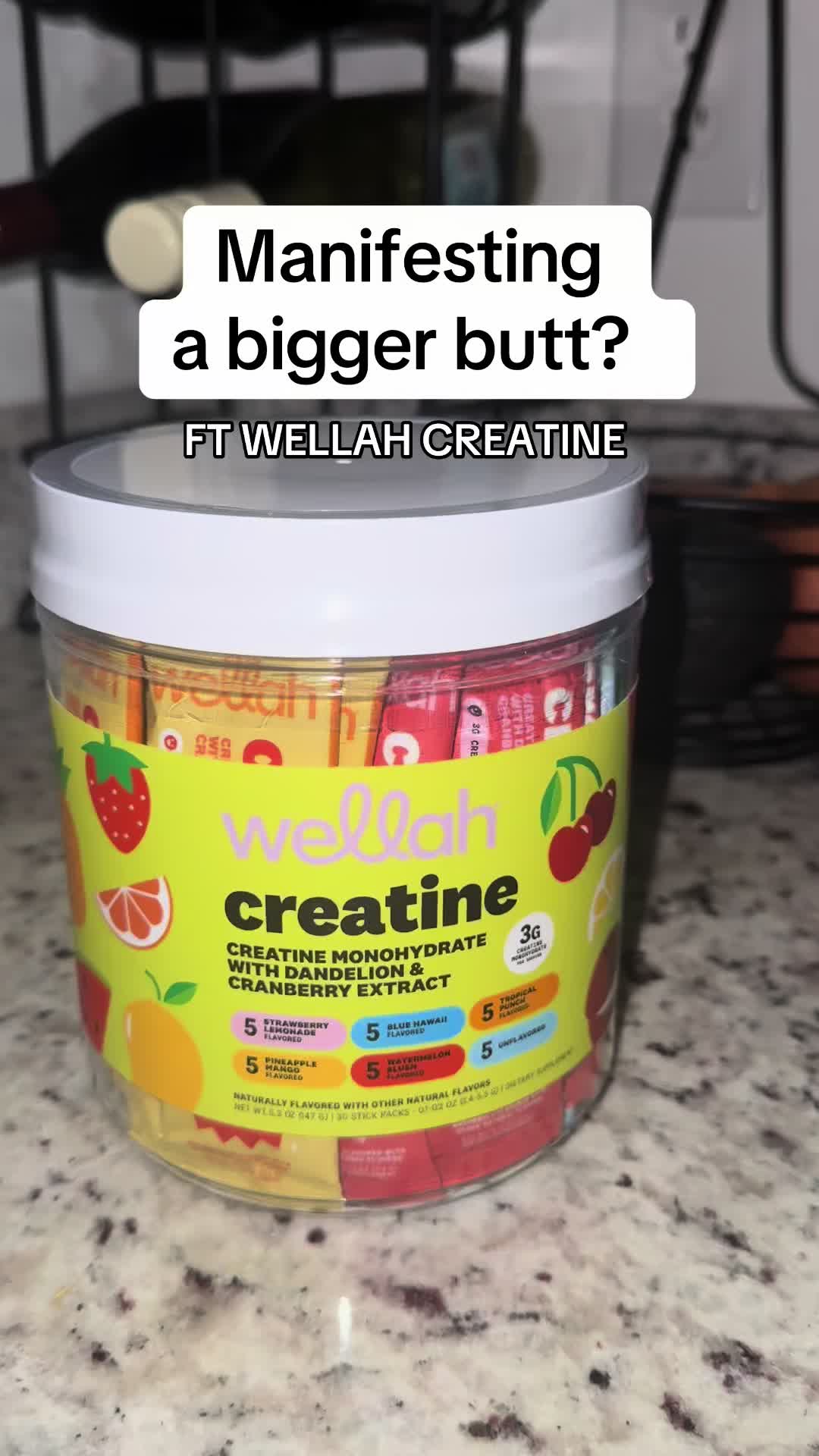 TikTok post by @manithepsychic for Wellah Nutrition. Caption reads: That’s just how I like ittt @Wellah Nutrition >>>....