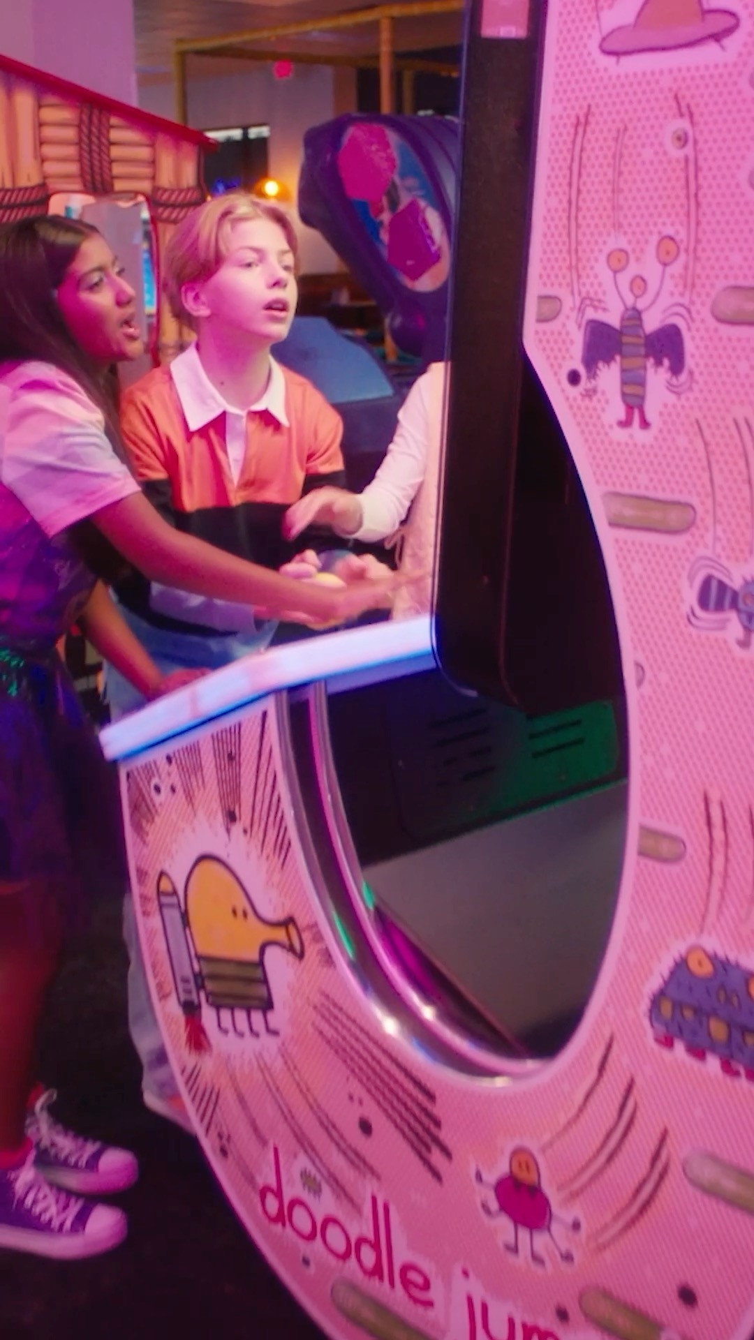 Instagram post by @kidzbop for Chuck E. Cheese. Caption reads: 👾🕹️🥳 Manchild music video loading… 

watch KIDZ....