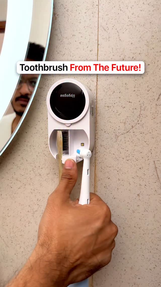 Instagram post by @beebomco for Oral-B. Caption reads: The switch your brushing needs. ⚡️
 @oralbindia....