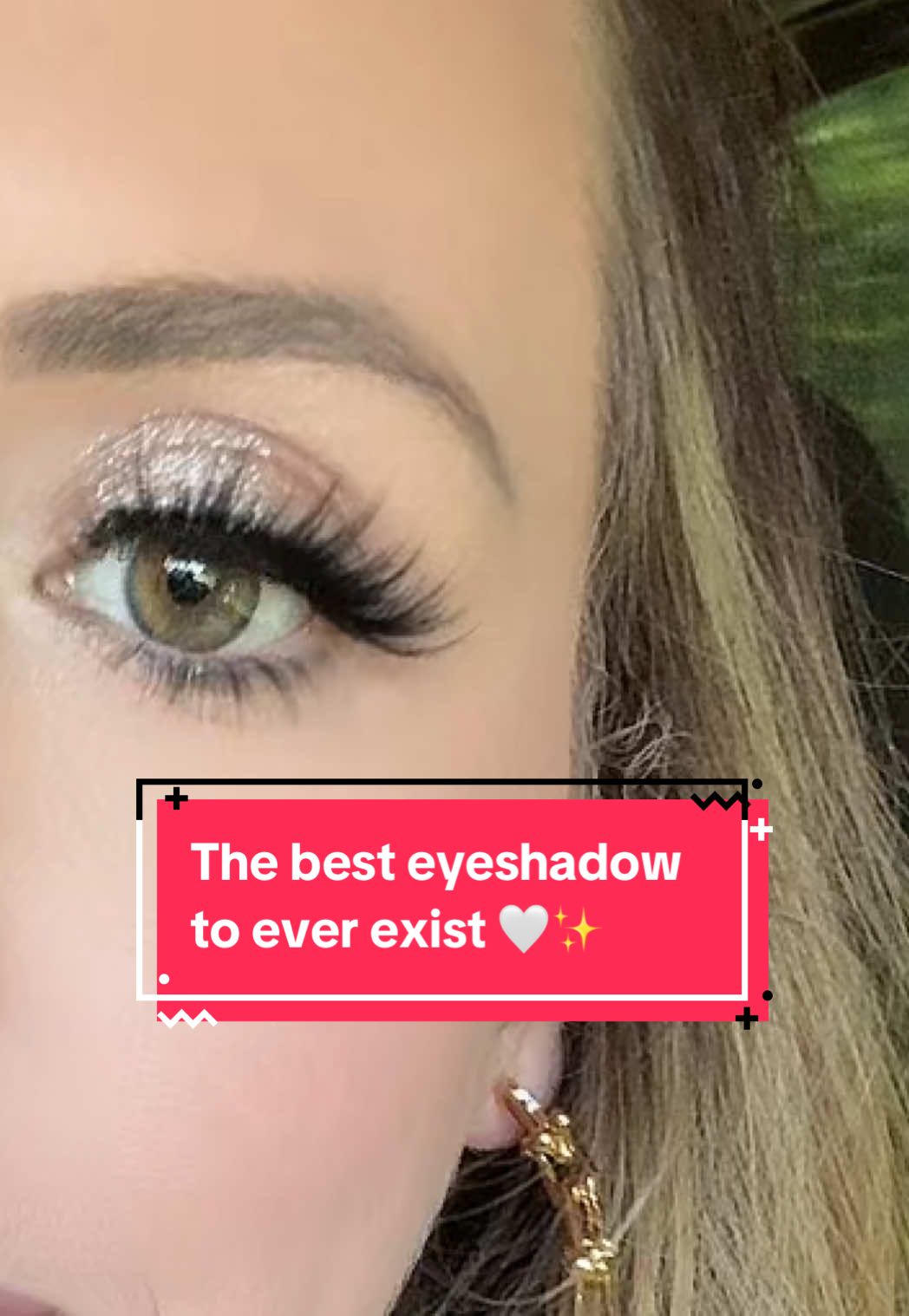 TikTok post by @michlivinlife for Adriana Nichole Cosmetics. Caption reads: The most AMAZING eyeshadow to ever exist is by....