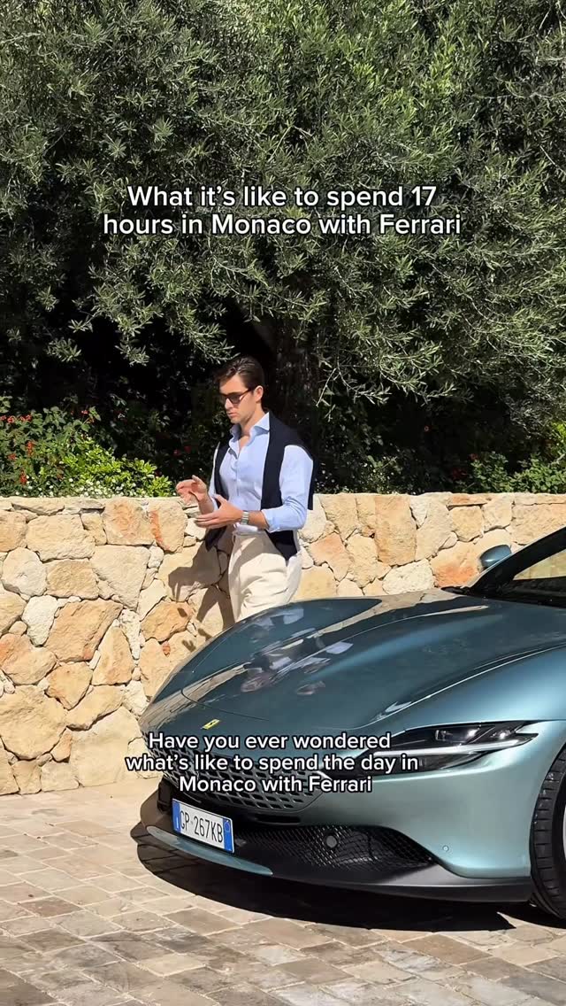 Instagram post by @henryjwade for Ferrari. Caption reads: Ferrari, Monaco & no sleep 🇲🇨 [...].