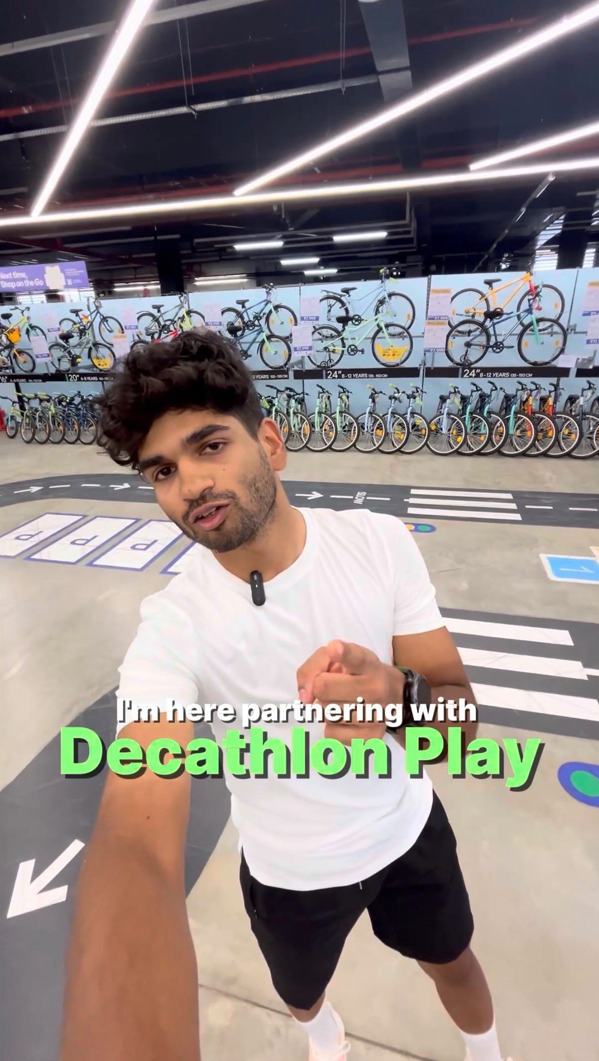 Instagram post by @joelssundaram for Decathlon. Caption reads: Meet Joel Sundram — cyclist, coach, and endurance....