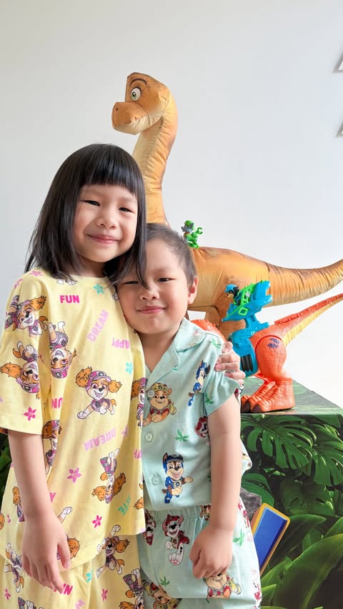 Instagram post by @anne.and.percy for Spin Master. Caption reads: The PAW Patrol Dino Movie range has landed at....