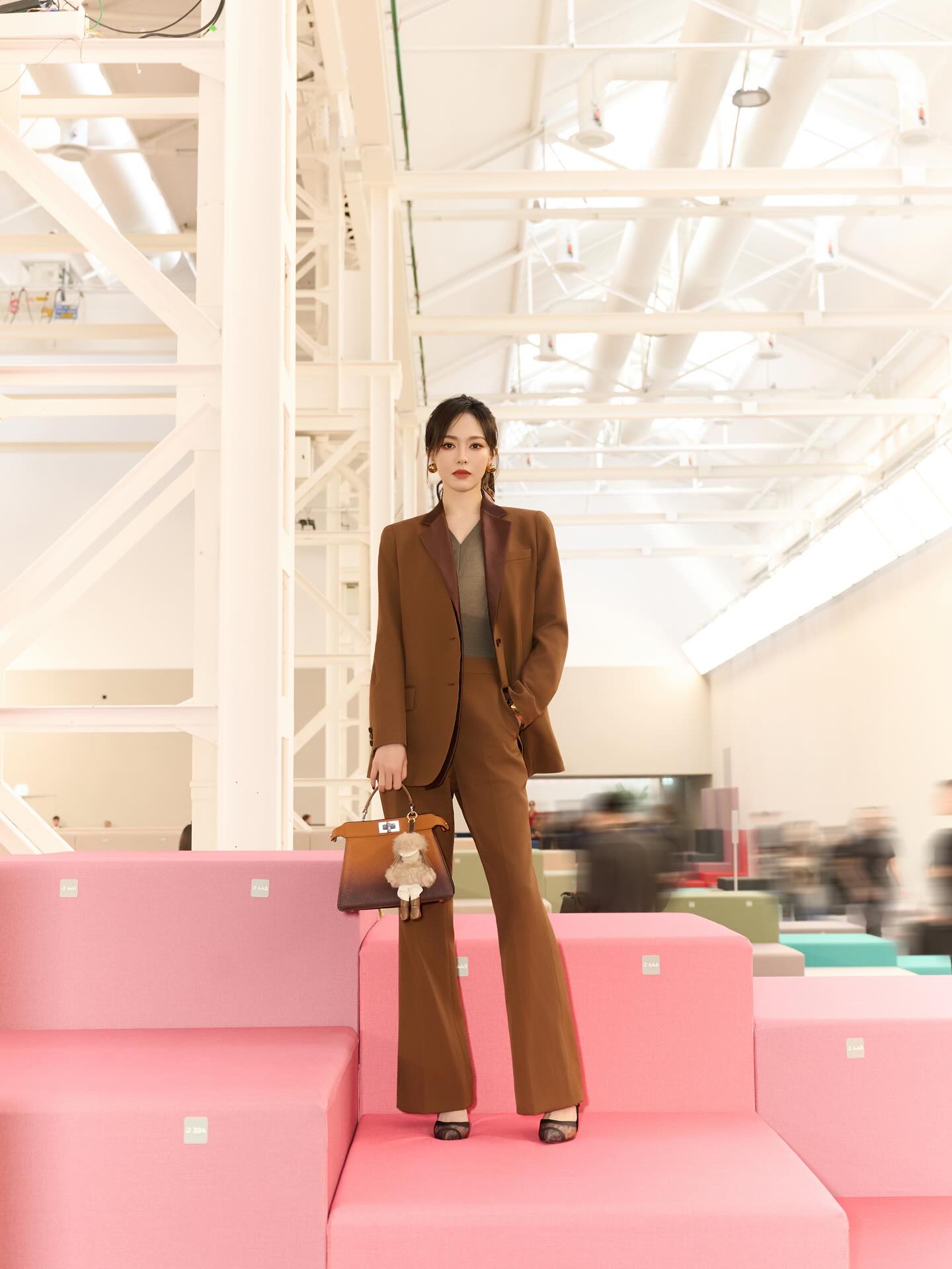 Instagram post by @tangyan1206 for Fendi. Caption reads: Fendi Spokesperson Tang Yan attended the....