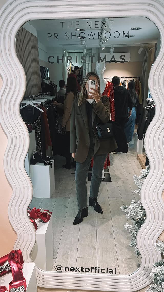 Instagram post by @caroline_thestylist for Next Press. Caption reads: What I wore yesterday for a gorgeous day in....