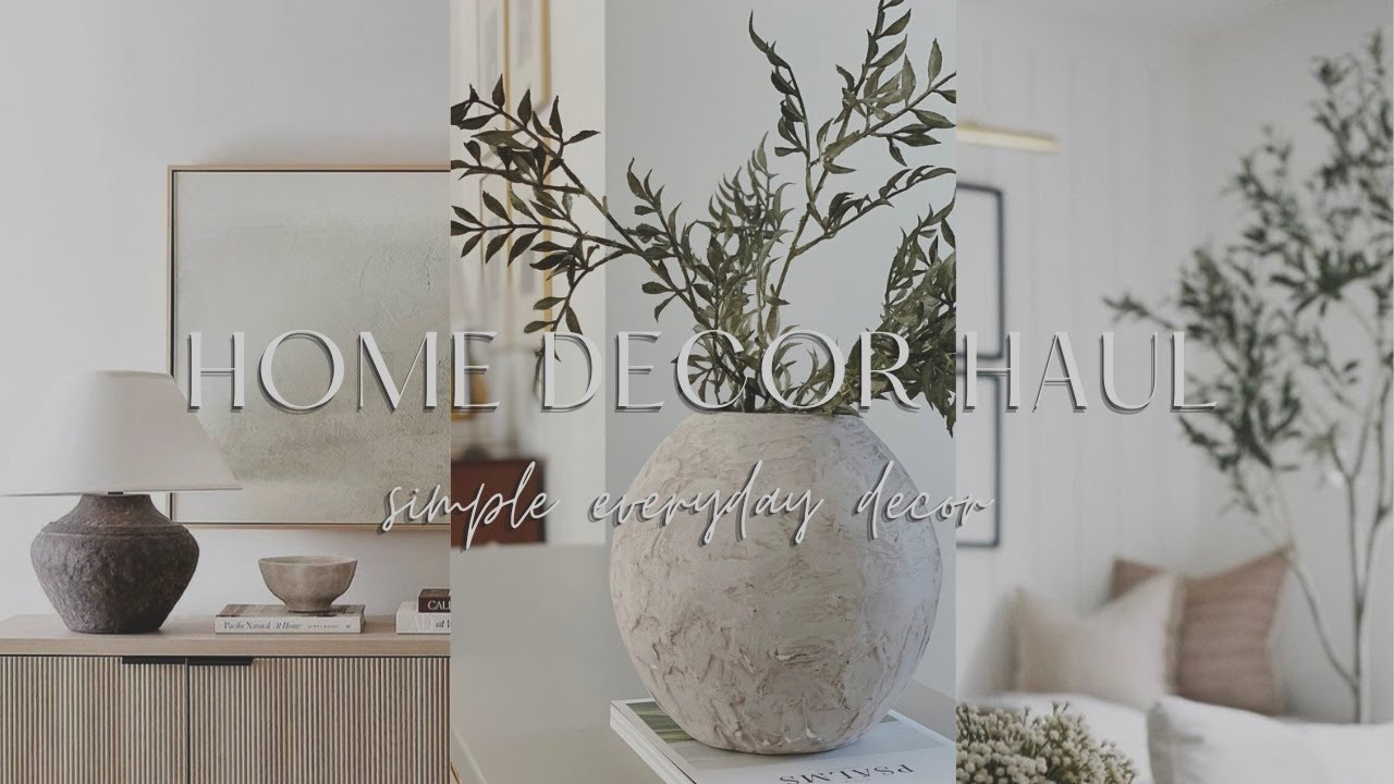 YouTube post by @SimplyDesignedAnna for Hobby Lobby. Caption reads: 2026 HOME DECOR HAUL| SPRING HOME DECOR HAUL.