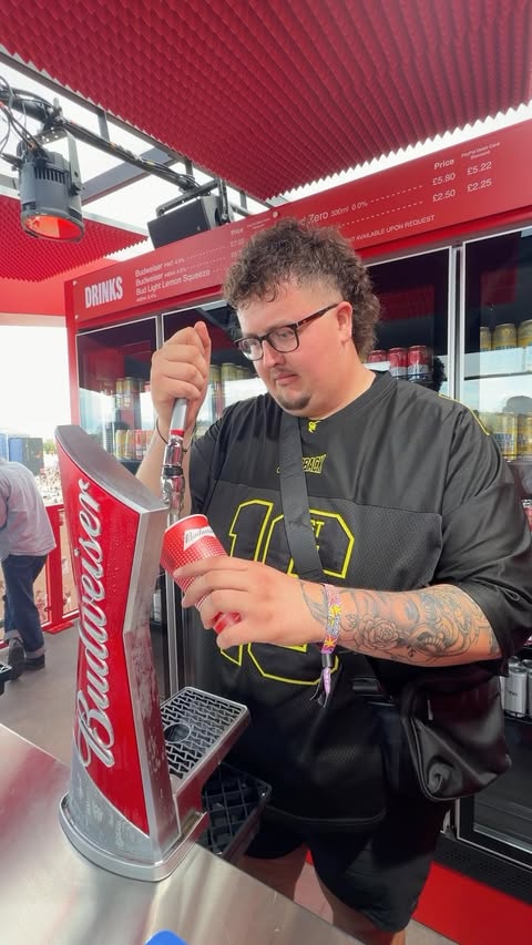 Instagram post by @marshallexler for Budweiser. Caption reads: To Buds and getting Weiser 🍻 @budweiseruk AD....