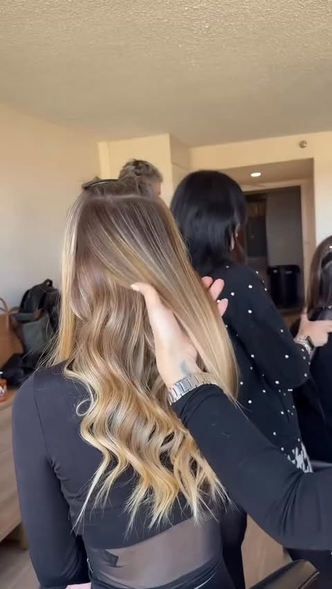 Instagram post by @jessicascotthair for Moroccanoil. Caption reads: [...] to make it stay all day using all....
