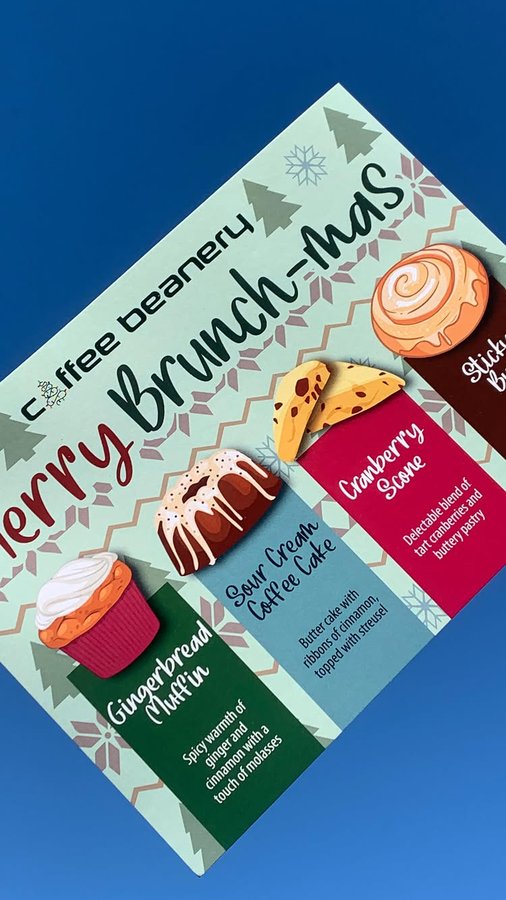 Instagram post by @classyugcreviews for Coffee Beanery. Caption reads: @coffeebeanery1976 knows how to spread Christmas....