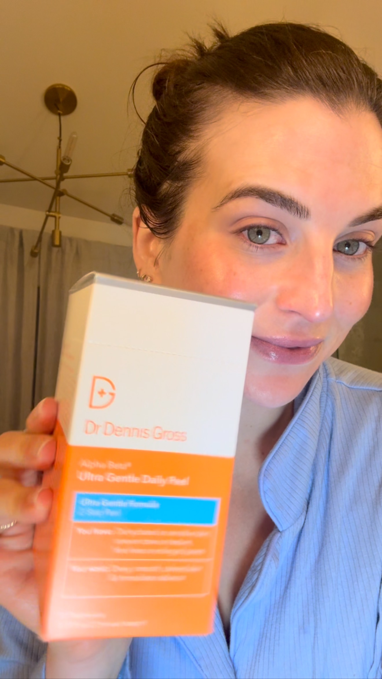 Instagram post by @jessclarke_ for Dr Dennis Gross. Caption reads: @drdennisgross alpha beta peel pads are an instant....