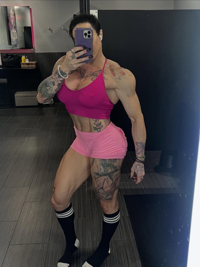 Instagram post by @jennaguirre7877 for Angel Competition Bikinis. Caption reads: -
-
SWIPE ➡️

I had two incredible leg days this....