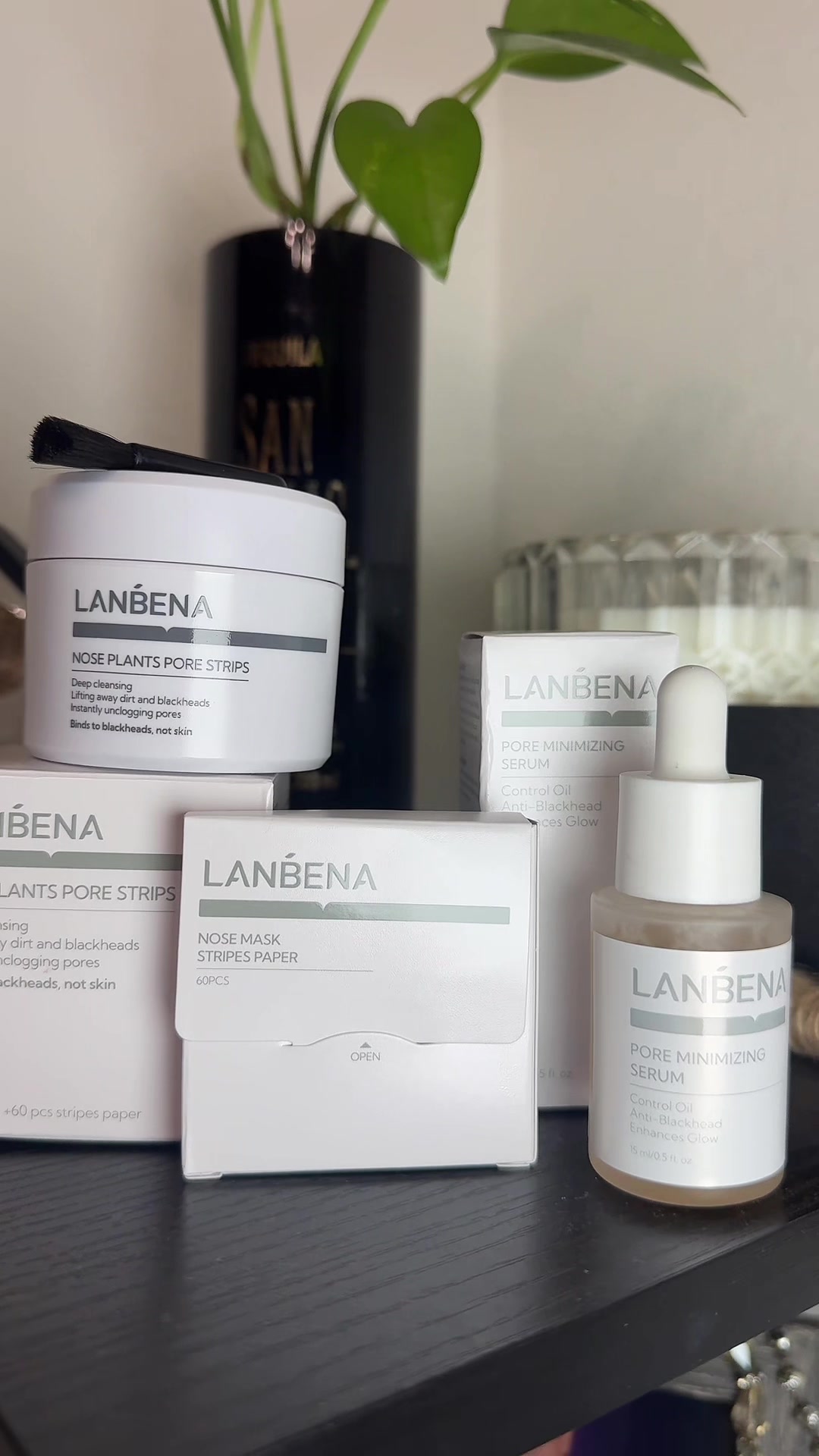 TikTok post by @lizette.cazares for Lanbena. Caption reads: [...] get rid of those stubborn blackheads!....